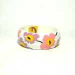 Bracciale in legno dipinto a mano MIss luisa anni 70 vintage 2