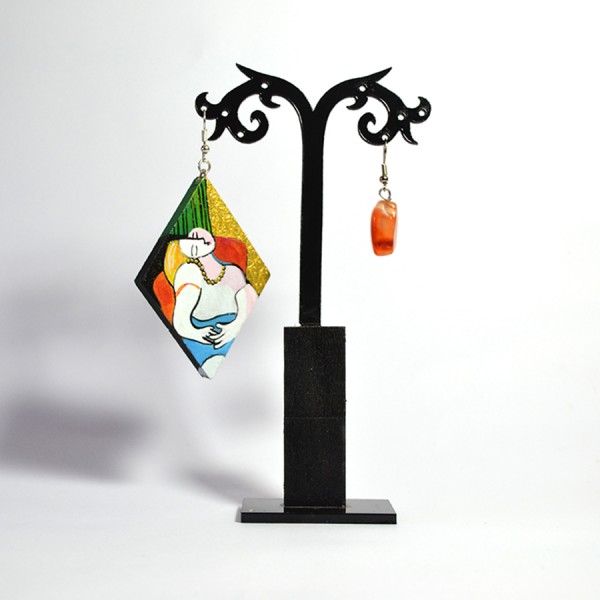Orecchini in legno dipinti a mano - Il Sogno - Picasso