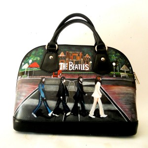 borsa dipinta a mano Beatles